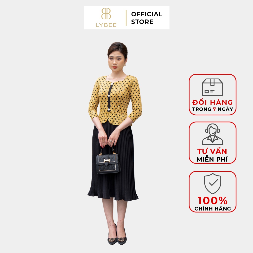 Đầm Trung Niên Dáng Dài Kiểu Dự Tiệc Cao Cấp LYBEE Vải Thun Lụa Sữa Mềm Mịn Tay Ngắn Cho Mẹ LV703