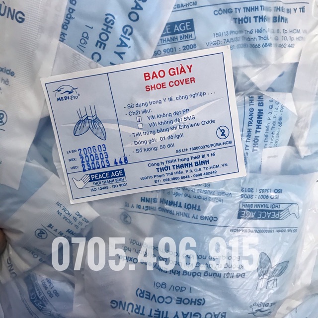 Bao giày Tiệt Trùng Thời Thanh Bình ( MEDI PRO )