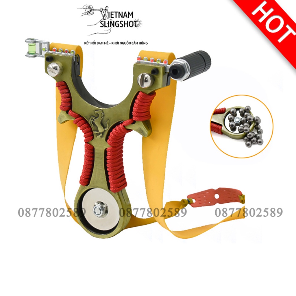 [Siêu Xịn Ná ngựa] NÁ thun có hình siêu đẹp kèm đèn LAZER Nguyên Khối INOX kèm full phụ kiện,laze,cân nước, la bàn