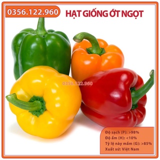 Hạt giống ớt ngọt (ớt chuông, ớt Đà Lạt) F1 cao sản - gói 1g