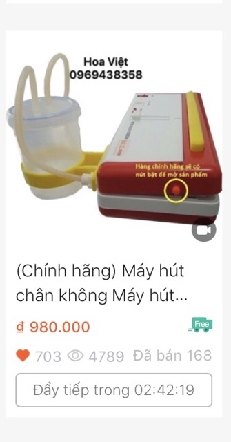 (Chính hãng)MÁY HÚT CHÂN KHÔNG DZ300B CHÍNH HÃNG+ túi