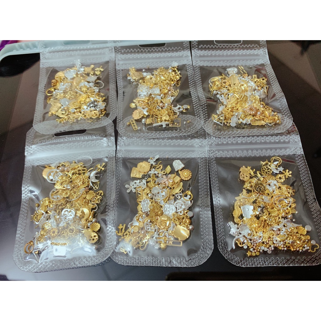Gói charm kim loại mix hình