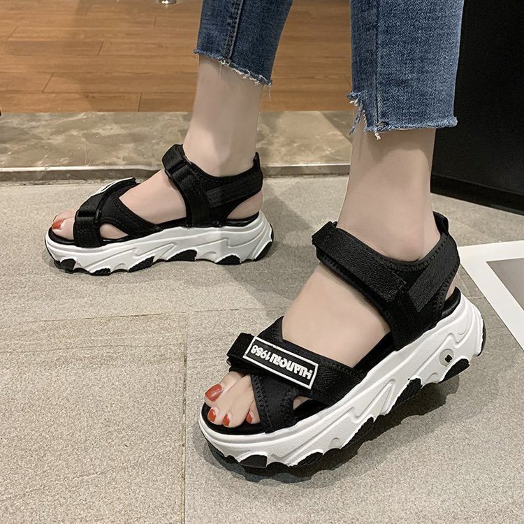(3 MÀU) Sandal Nữ 2 Quai Chéo Kiểu Dáng Học Sinh Mác 1958