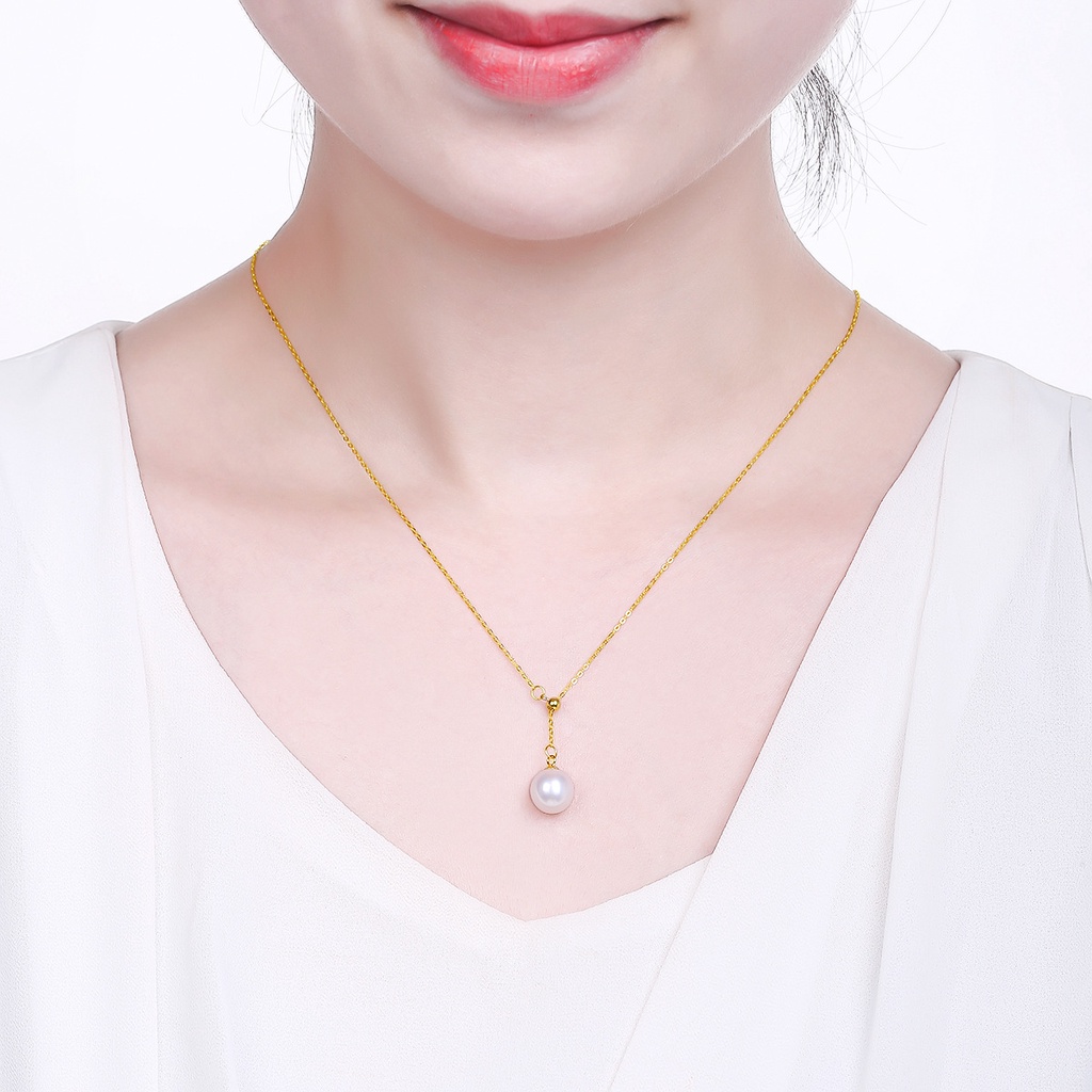 Dây Chuyền Bạc Nữ S925 Đính Ngọc Trắng Cao Cấp, Phù Hợp Đi Làm, Dự Tiệc, Sự Kiện DB2725 - Bảo Ngọc Jewelry