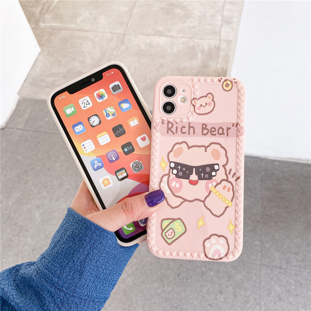 Ốp điện thoại mềm hoạ tiết hoạt hình dễ thương cho iphone 12 Mini Pro Max 6 6s 7 8 Plus Xr Xs Max 11 Pro Max | BigBuy360 - bigbuy360.vn