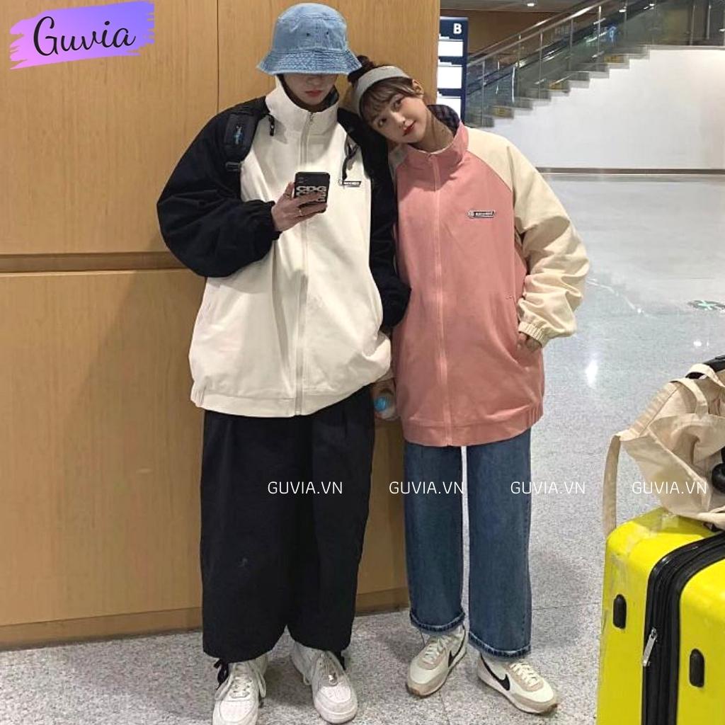 Áo Khoác Bomber Dù RECORDS Nam Nữ Ulzzang Unisex Kiểu Form Rộng 2 Lớp Jacket - GUVIA
