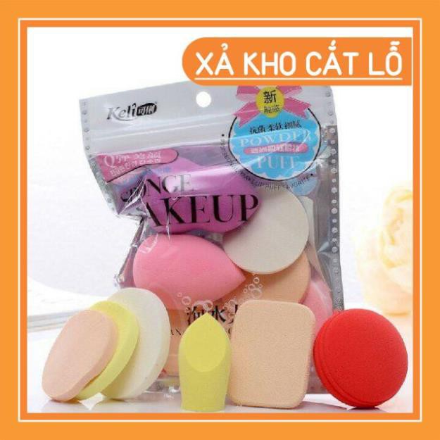 [Giá siêu sỉ] Bộ 6 Bông Mút Trang Điểm Keli Sponge Makeup | BigBuy360 - bigbuy360.vn