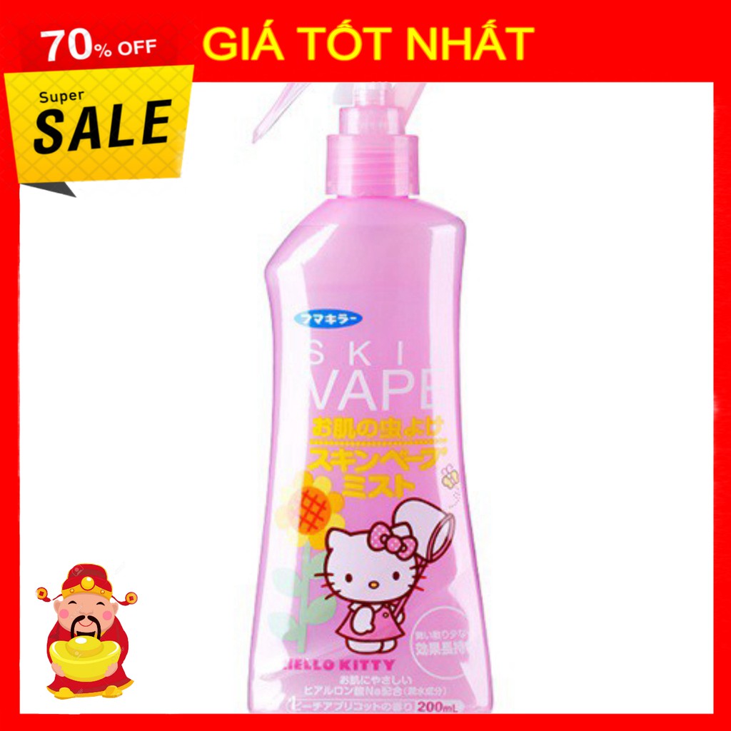 [ GIÁ TỐT NHẤT ]  gạnh CHỐNG MUỖI VÀ côn trùng ĐỐT SKIN VAPE HELLO KITTY (NHẬT BẢN) [ HÀNG CHÍNH HÃNG ]