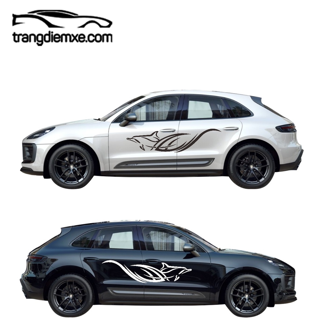 Decal Dán Xe Dáng Con Cáo Tem Dán Xe Bao Xịn Xò Trangdiemxe