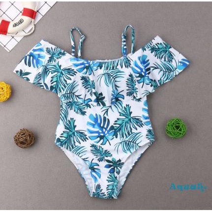 Set bikini hoa xinh xắn dành cho bé gái