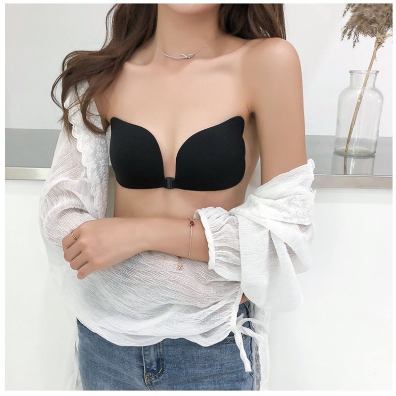 Miếng Dán Ngực ❤️FREESHIP❤️ Miếng Dán Ngực Hình Cánh Tiên tạo khe siêu dính dùng được nhiều lần