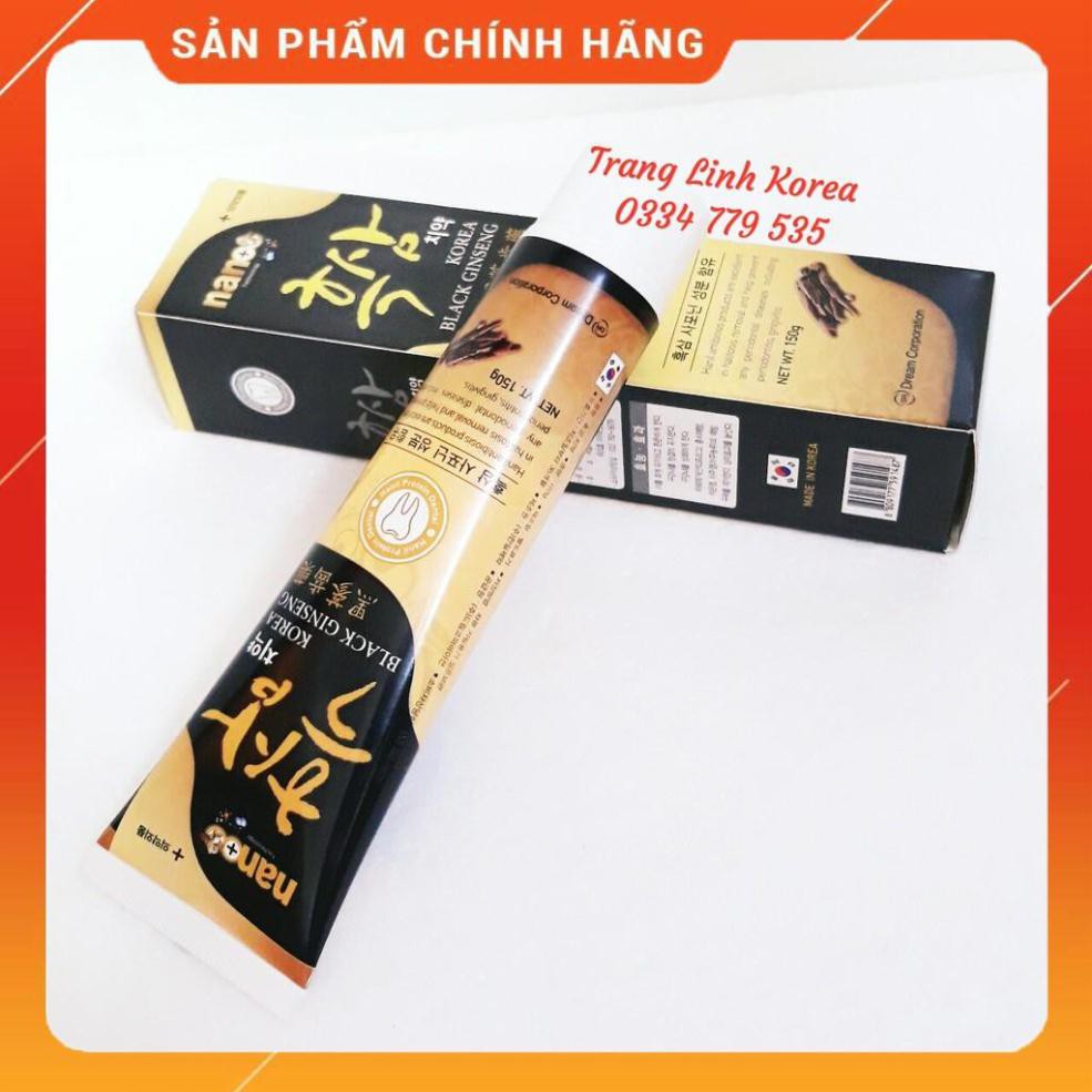 Kem Đánh Răng Hắc Sâm Nano Hàn Quốc, Tuýp 150g
