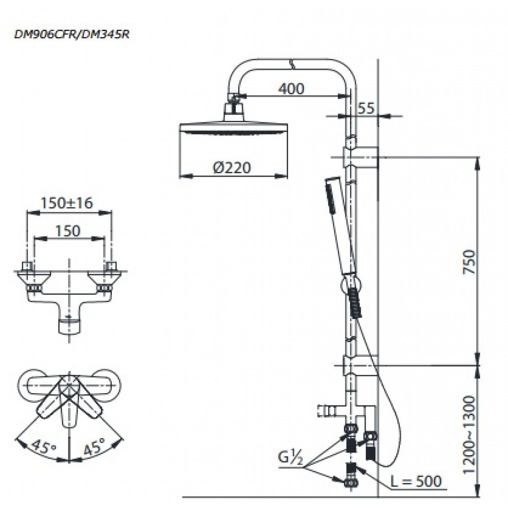 Sen Cây Nóng Lạnh TOTO DM345S/DM906CFS, bảo hành chính hãng 02 năm