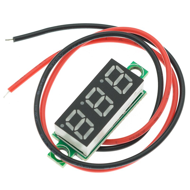Thiết Bị Đo Điện Áp Mini 0.28 Inch 2.5V-40V Có Màn Hình LED Màu Đỏ/Xanh Dương/Vàng/Xanh Lá