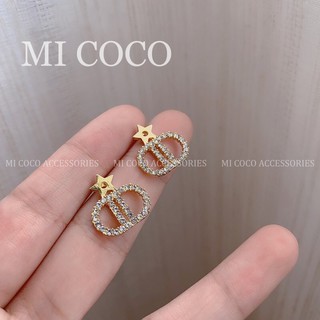 Khuyên tai đính đá sang chảnh, chuôi bạc 925 MiCoco 6