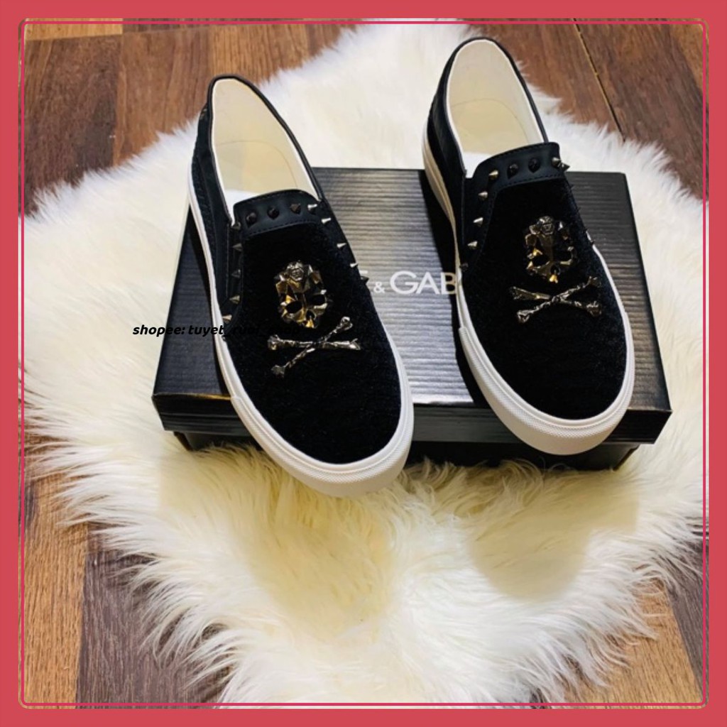 Giày lười [#PL] đầu lâu, không bay màu (fullbox) | BigBuy360 - bigbuy360.vn