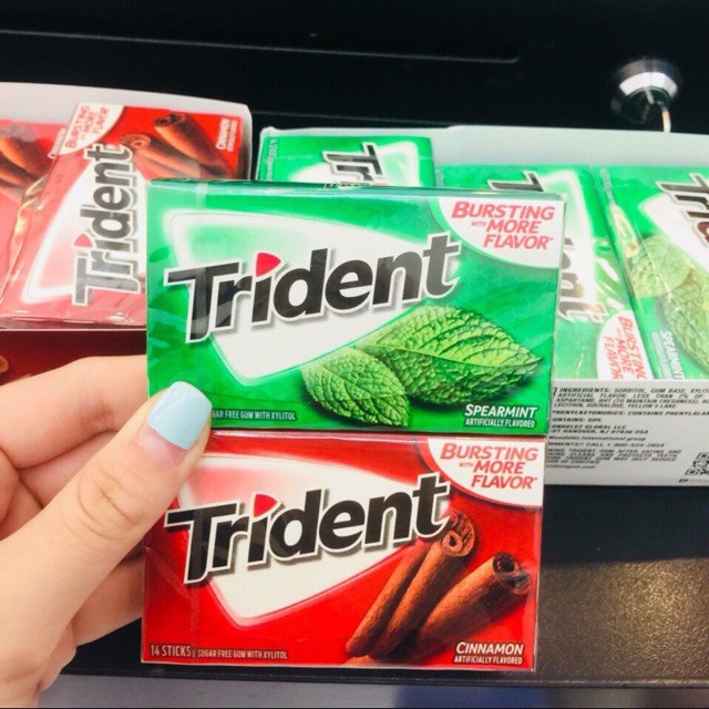 Kẹo Cao Su Không Đường Trident Mỹ