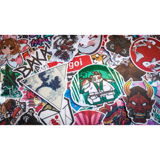 Combo 25 - 100 sticker trang trí Nhật Bản