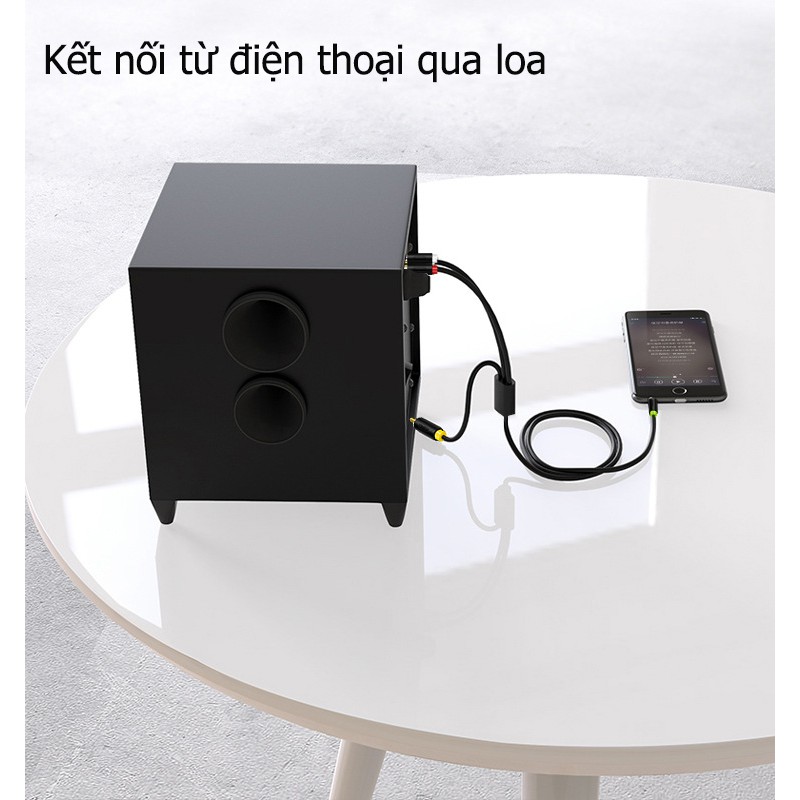 Cáp chuyển 3.5 ra ngõ bông sen 3RCA - Jinghua A420