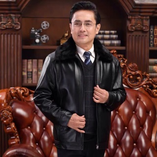 Áo da trung niên