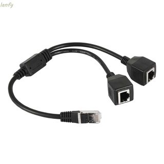 Cáp chia cổng mạng cat5e cat5 cat6 rj45 1 male sang 2 female / nhiều màu