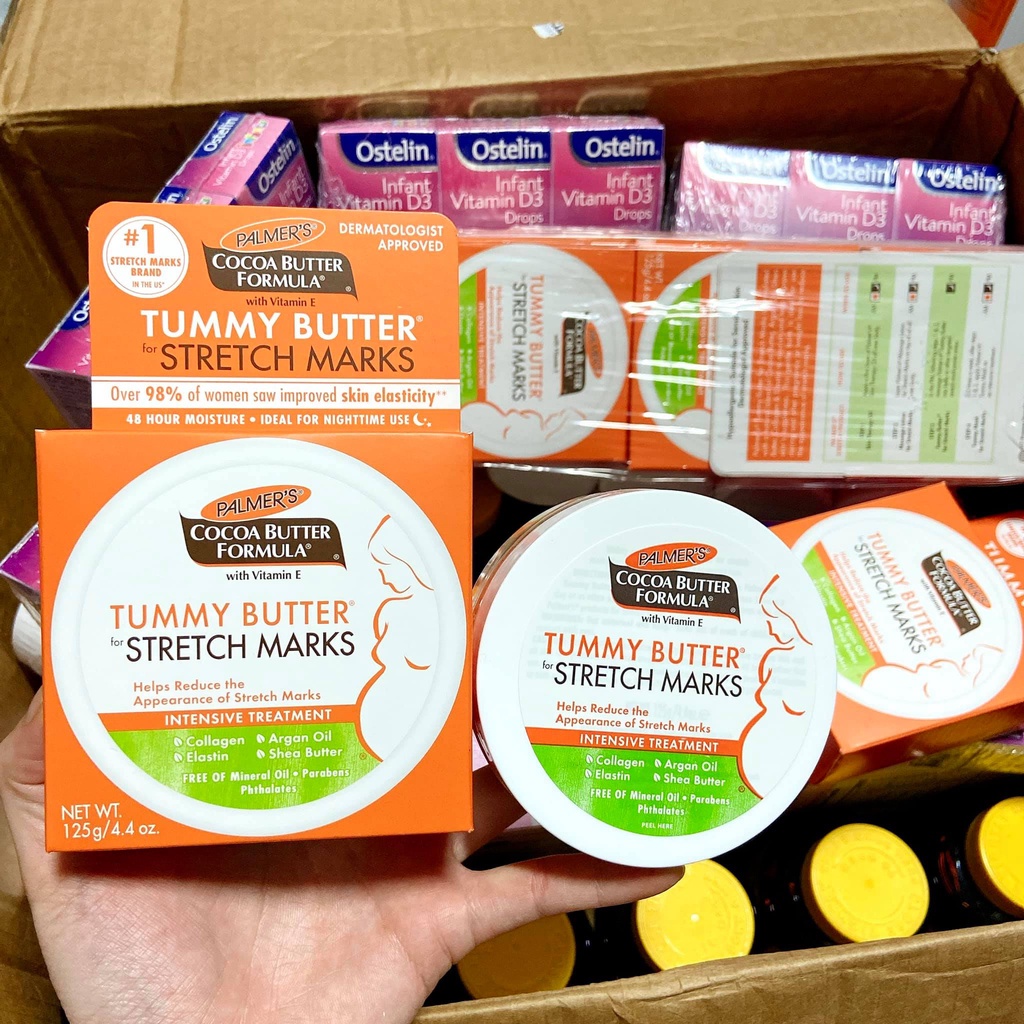 Bơ Chống Rạn Da Cho Bà Bầu Palmer's Cocoa Butter Formula Tummy Butter For Stretch Marks 125g