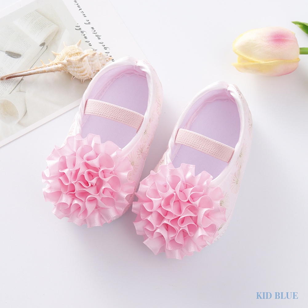 Giày công chúa chống trượt đính hoa dễ thương cho bé gái