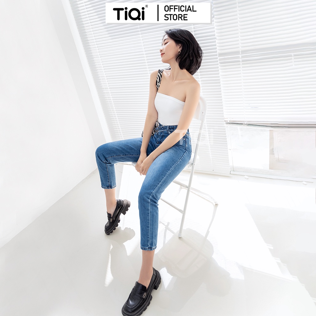 Quần jean baggy nữ lưng cao TiQi Jeans B1-180
