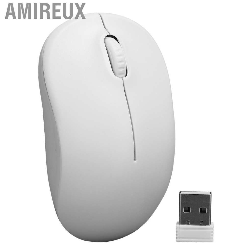 Amireux Wireless Mouse Notebook Desktop Universal 1000DPI Computer External Device with Receiver