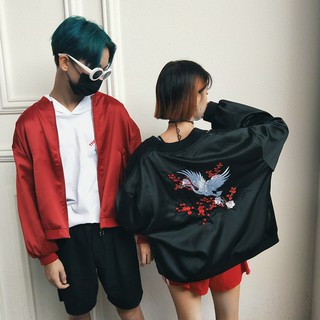 [NGON1511 - giảm thêm 10k] Áo khoác bomber cá tính màu đỏ size M