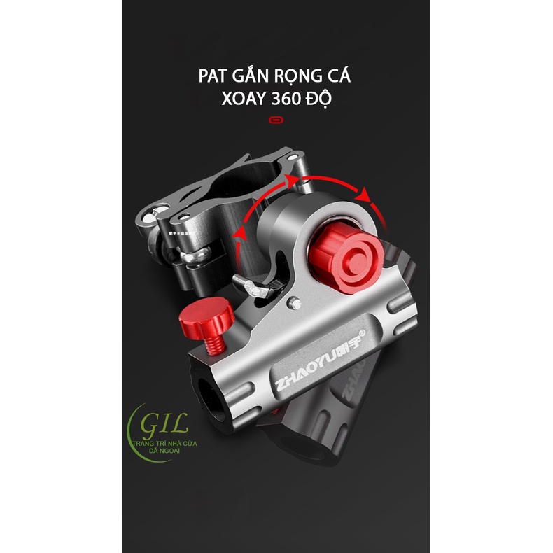 Pat chống cần câu - pas ghế địa hình - pass khay mồi