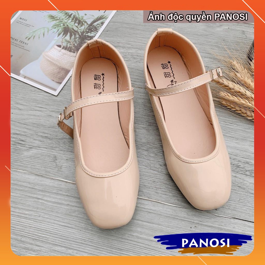 Giày nữ công sở đế bệt hài bóng búp bê 2 màu trẻ trung | BigBuy360 - bigbuy360.vn
