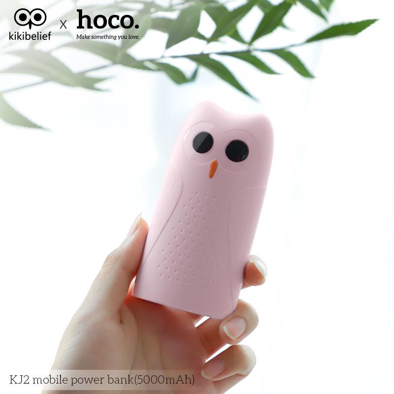 Sạc Dự Phòng Hoco KJ2 5000 mah hình chim cú mèo kikibelief ✔ 2 Cổng USB