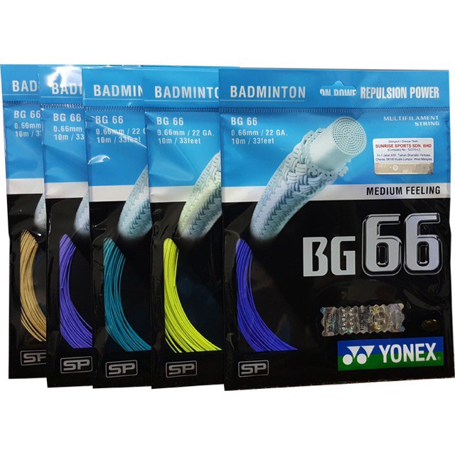 <YONEX BG 66> DÂY CƯỚC CĂNG VỢT YONEX BG 66 đủ 3 TEM CHÍNH HÃNG- Nhà phân phối chính hãng- Sport Huế