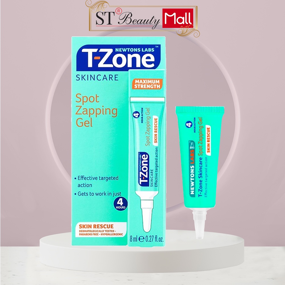 Gel T-Zone tràm trà dưỡng ẩm ngăn ngừa mụn cấp tốc và làm tươi sáng da 8ml Anh