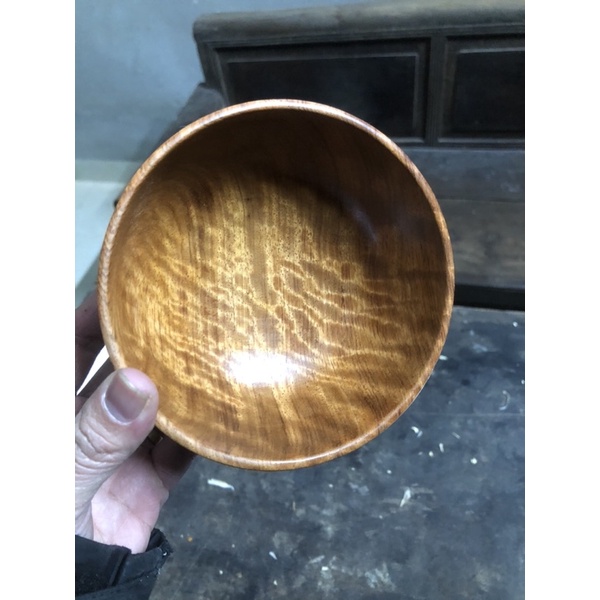 Bát gỗ hương ta hàng tuyển kích cỡ 11,5x5,5 cm