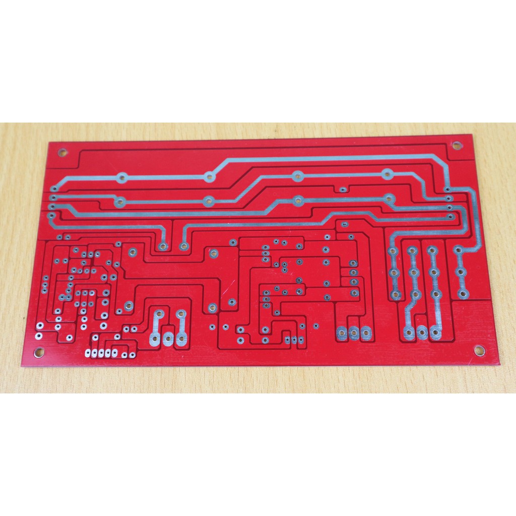 PCB Mạch Nguồn ÂM Ly 4 Tụ Phíp Đỏ - 1 Cái