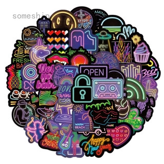 Bộ 50 Miếng Dán Graffiti Sáng Tạo Trang Trí Tủ Lạnh