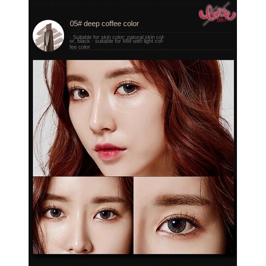 Chì Kẻ Mày Dạng Vặn Kháng Nước Chống Mồ Hôi Và Chống Nhòe Với Đầu Cọ Chải Tiện Dụng