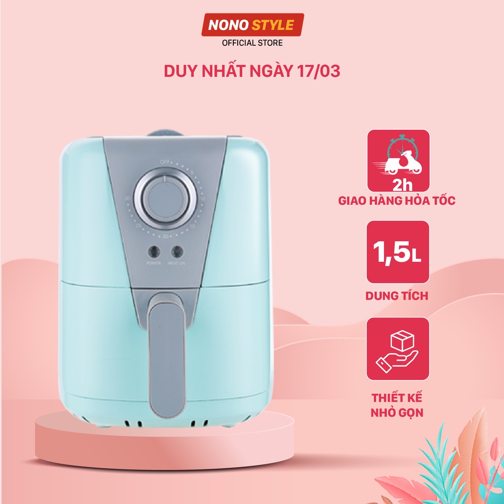 [Mã ELHADEV giảm 4% đơn 300K] Nồi Chiên Không Dầu Mini BIYI AF-89 1.5 Lít - Hàng Chính Hãng, Bảo Hành 12 Tháng