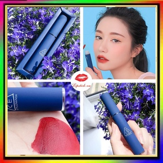 Son 3CE  Xanh , Son Vỏ Xanh Mẫu Mới Màu Đỏ Nâu Đất