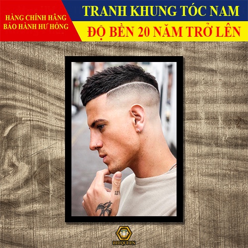 [MS1-20] Album 20 Mẫu Khung Tranh Tóc Nam Trang Trí Tiệm Tóc - Salon - Barber Shop