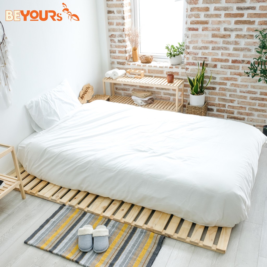 Giường Ngủ Pallet Gỗ Thông Minh BEYOURs Skinny Bed Nội Thất Kiểu Hàn Lắp Ráp