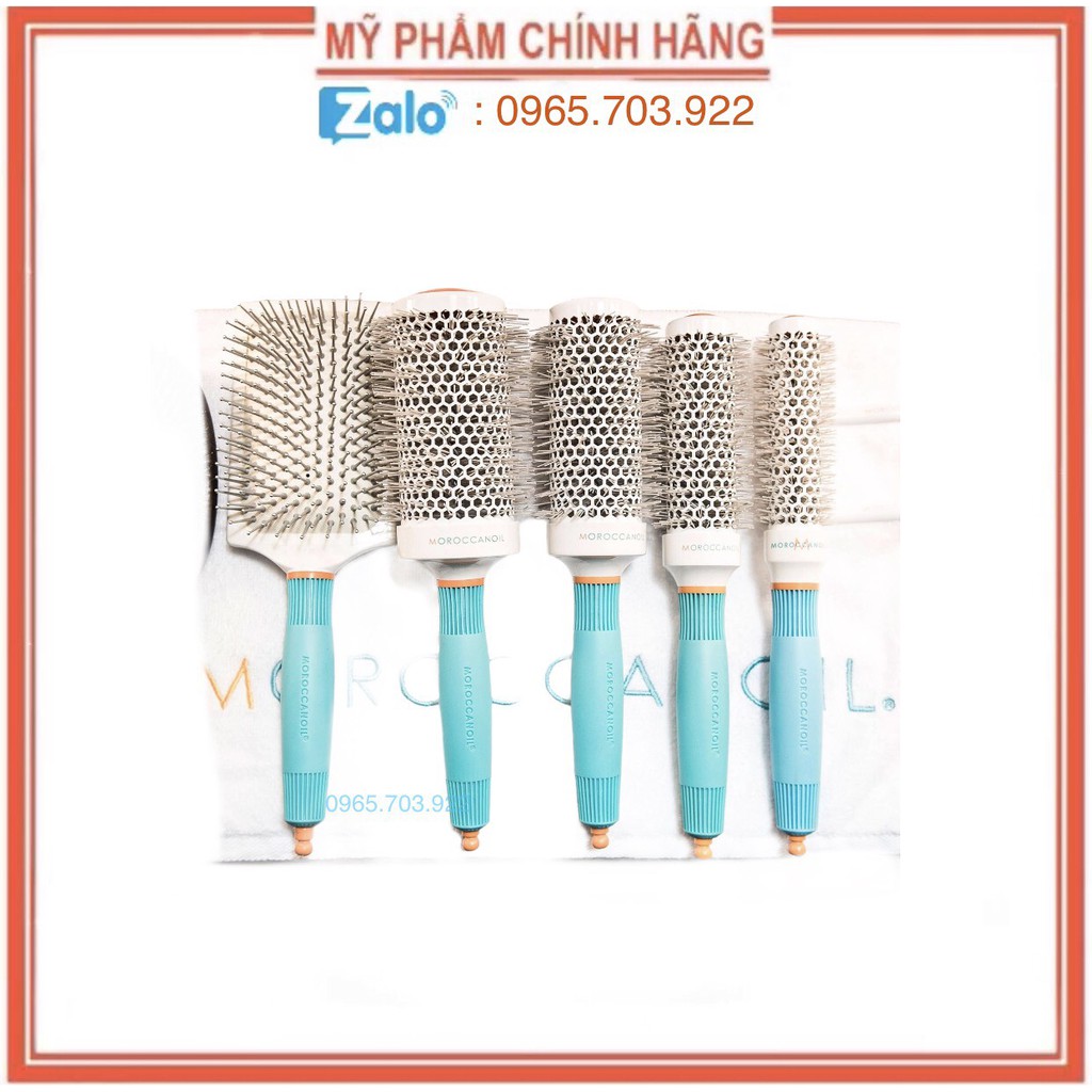 [ MOROCCANOIL CHÍNH HÃNG ] LƯỢC TRÒN GỐM SẤY XOĂN MOROCCANOIL CERAMIC 55ML ROUND BRUSH