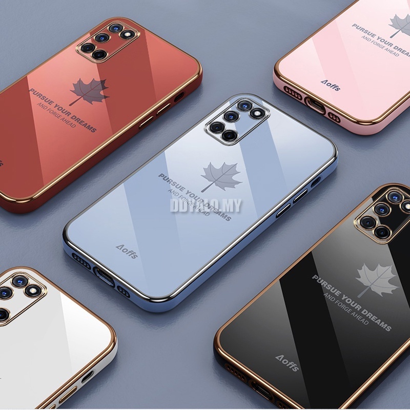 Ốp Điện Thoại Silicon Mềm Họa Tiết Lá Phong Sang Trọng Dành Cho Samsung Note 10 20 Plus S20 S21 S22 Plus Ultra