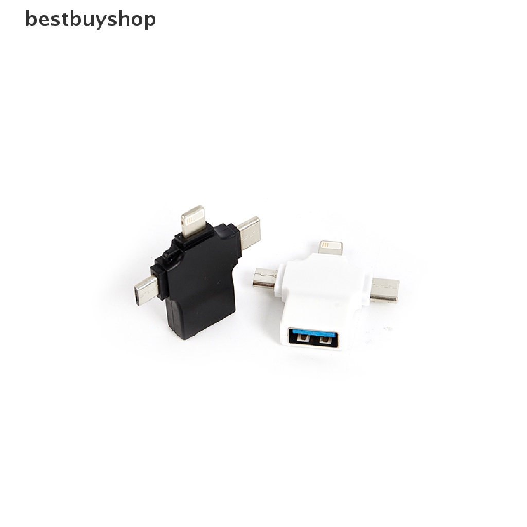 bestbuyshop 3-in-1 OTG USB 3.0 Female To Lighting Type C Micro USB Male Adapter For IPhone YHN