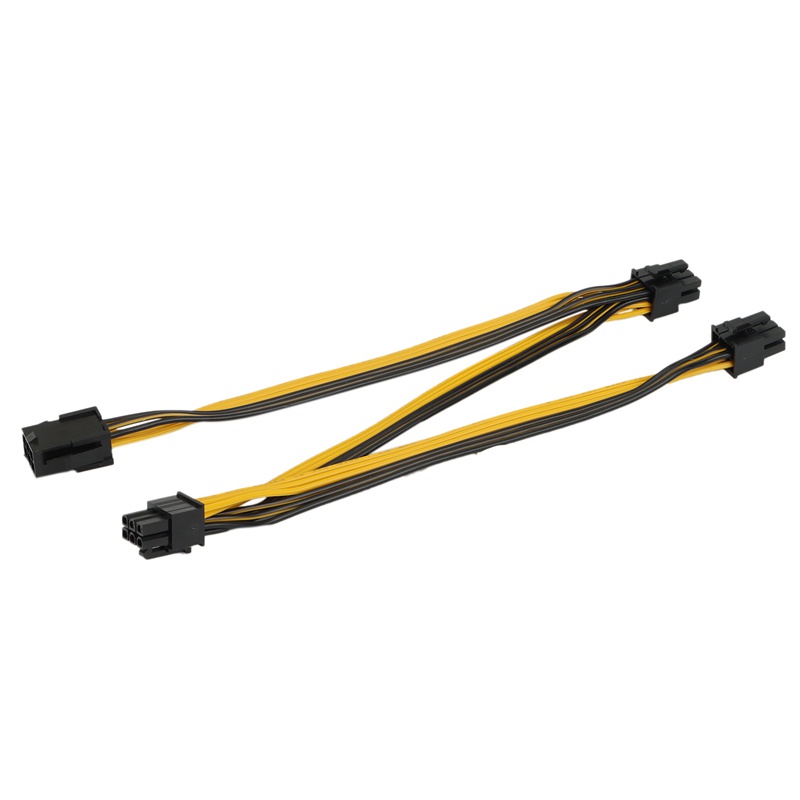 Set 2 cáp chuyển đổi 6Pin Female sang 3 6P Male PCI Express 20cm