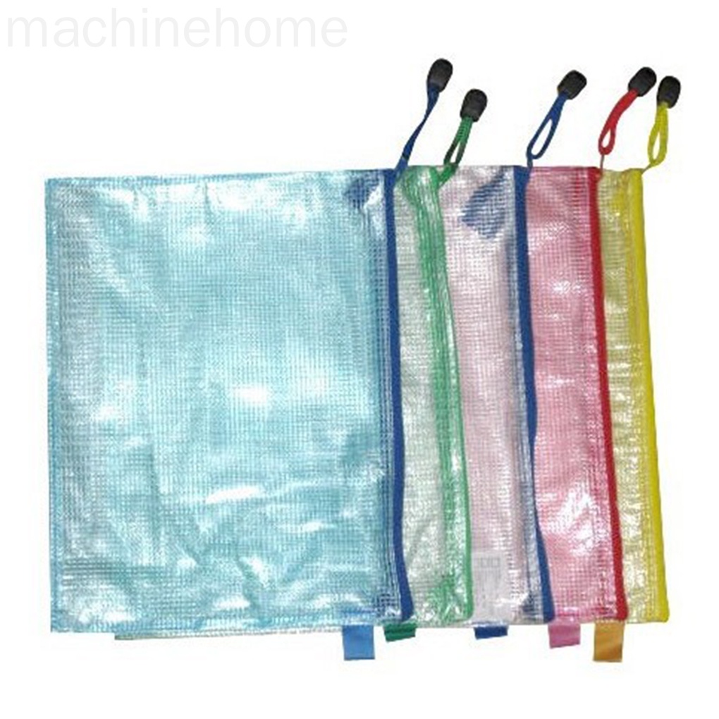 Túi Nhựa PVC Trong Suốt Dạng Lưới Đựng Tài Liệu Khổ A3/A4/A5/A6/B4/B5/B6 Tiện Dụng