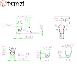 Lõi Header 2.0mm PH2.0 5.2mm - túi 100 cái
