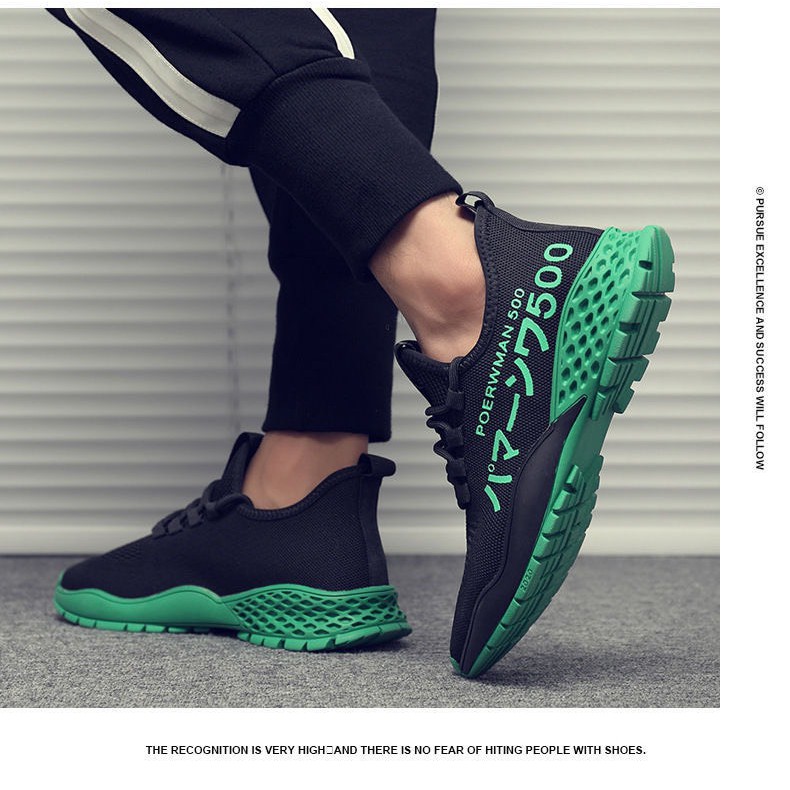 Giày sneaker nam thời trang sườn Chữ Trend501 2 màu | BigBuy360 - bigbuy360.vn